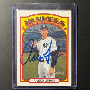Aaron judge signed card - Etsy 日本