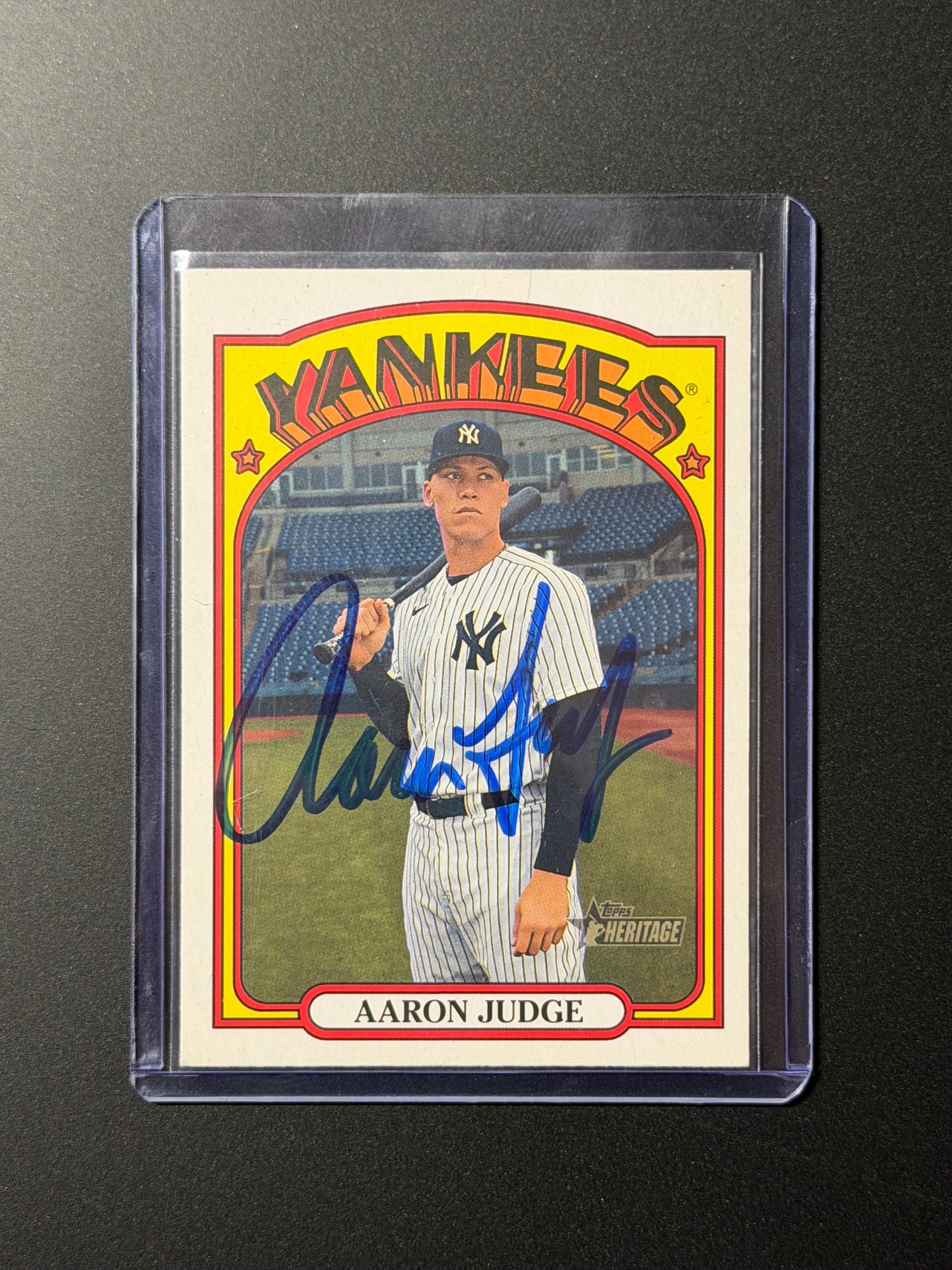 Aaron judge signed card - Etsy 日本