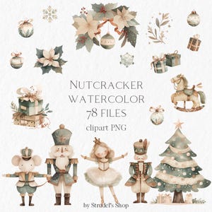 Quebra-nozes aquarela clipart PNG - #b22