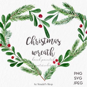 Coração de Natal clipart PNG SVG JPEG #c26