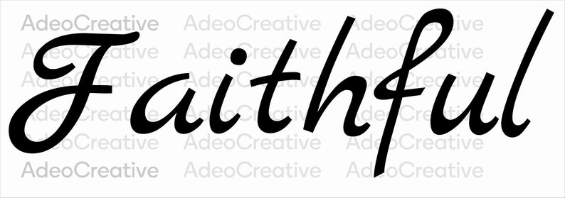 Faithful SVG, Faithful PNG JPG, Faithful for Cricut - Etsy