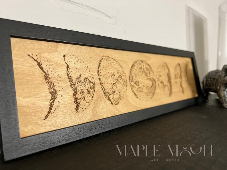 Moon Phase Wall Hanging Moon Phase Wall Decor Moon Phases - Etsy