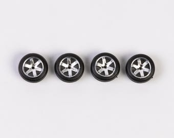 834 Chrome &quot;te37&quot; Style 6 Spoke Wheels