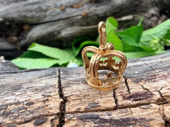 Crown Charm, Crown Pendant View 2