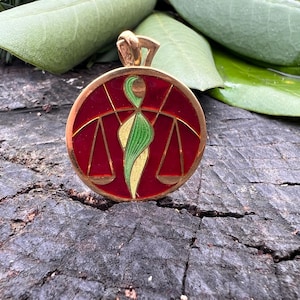 Gold Libra Pendant, Gold Libra Charm, Libra Charm, Libra Necklace