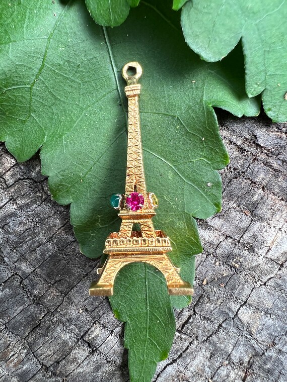 Eiffel Tower Charm, Gold Eiffel Tower, Paris Char… - image 3