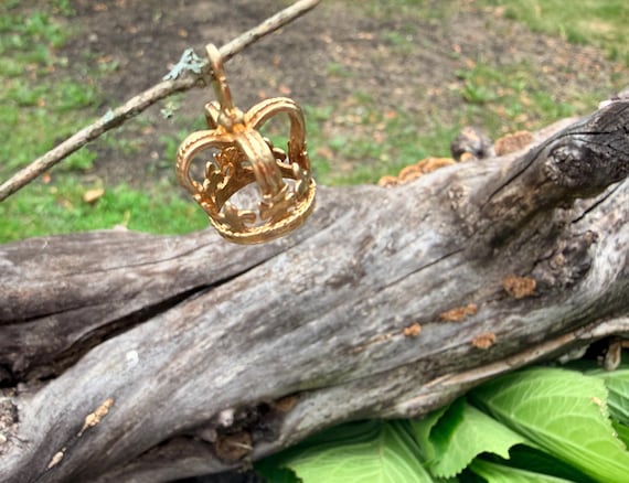 Crown Charm, Crown Pendant View 4