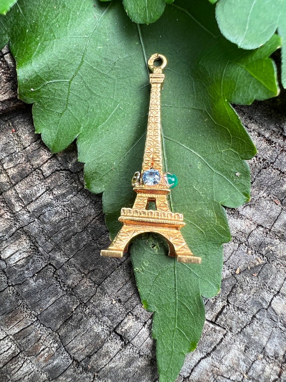 Eiffel Tower Charm, Gold Eiffel Tower, Paris Char… - image 5