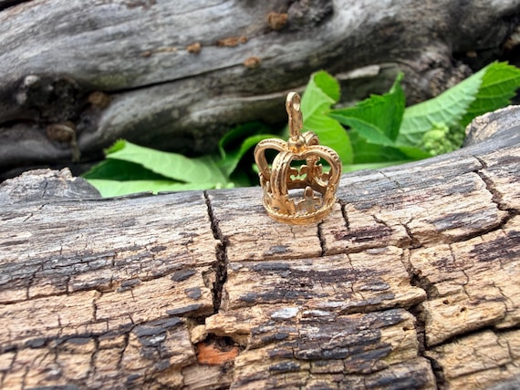 Crown Charm, Crown Pendant View 3