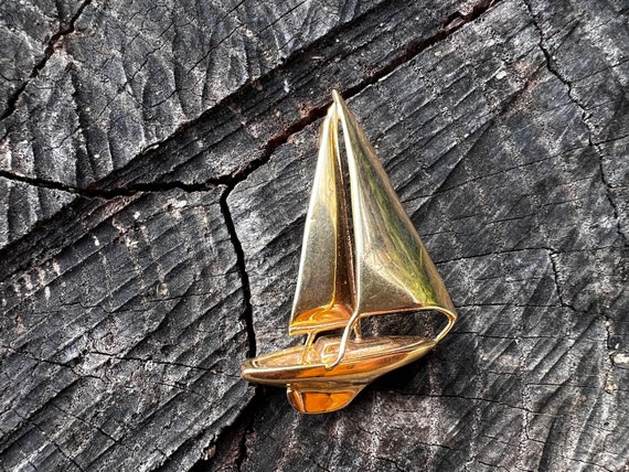 Gold SailBoat Charm, SailBoat Charm, Gold Boat Ch… - image 10