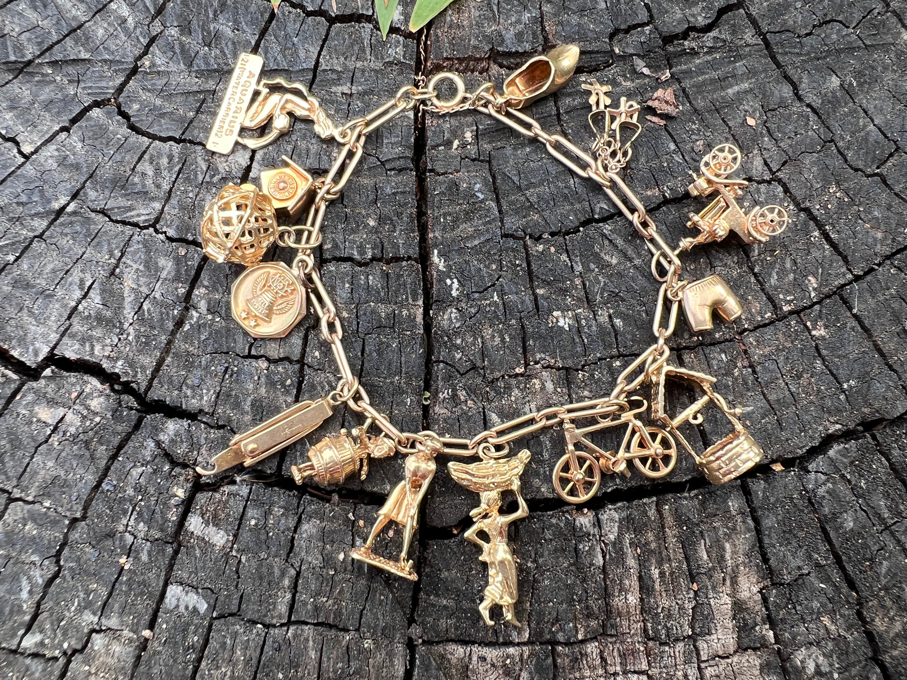 14k Gold Golf Charm - Etsy