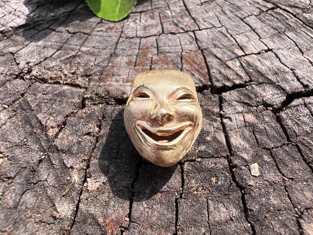 BAUNA Drama Maske Makramee Armband – Verstellbar, Mit Comedy/Tragödie-Masken-Charm, Geschenk Für Schauspieler