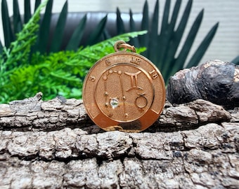 RESERVED for Nova NFS Layaway Payment 3 14K Yellow Gold Gemini Talisman Pendant