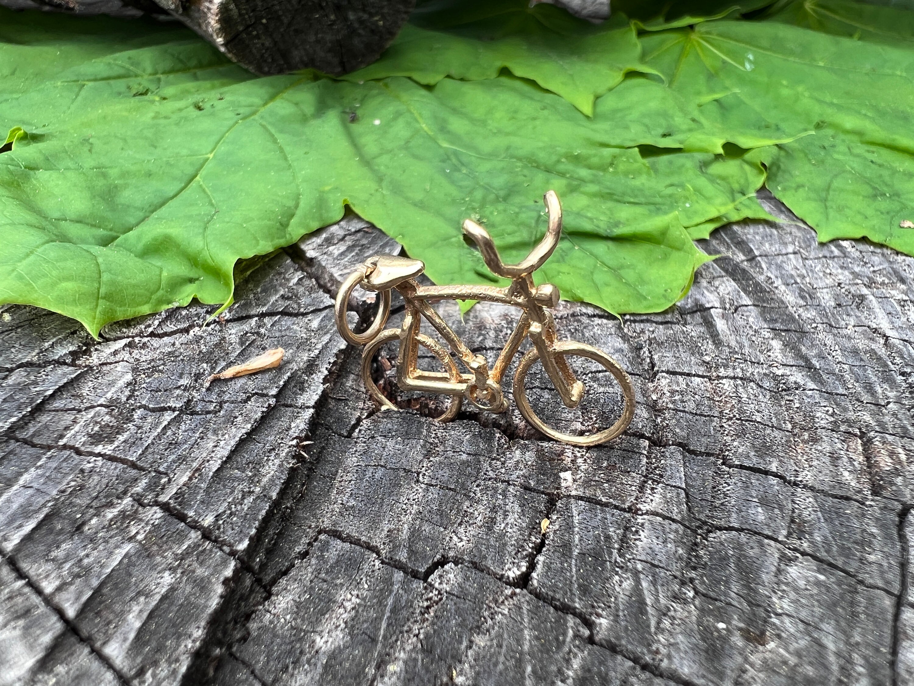Bicycle Charm Gold Bicycle Gold Bike Charm Bike Charm Gold Etsy
