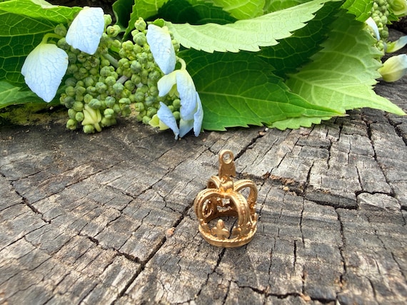 Crown Charm, Crown Pendant View 6