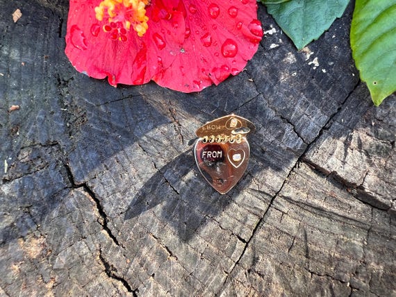 Heart Notepad Charm, Gold Heart Notebook Charm, I… - image 4