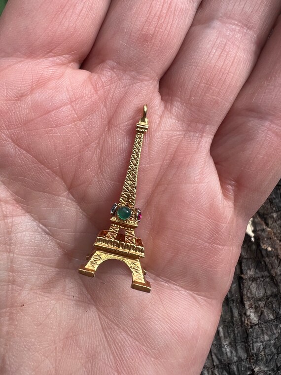 Eiffel Tower Charm, Gold Eiffel Tower, Paris Char… - image 8
