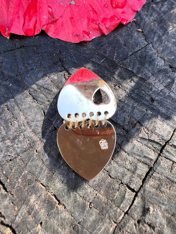 Heart Notepad Charm, Gold Heart Notebook Charm, I… - image 9