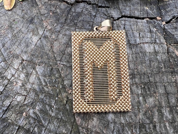 Gold Initial "M" Charm, Gold Initial M, Initial M… - image 6