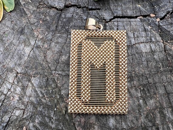 Gold Initial "M" Charm, Gold Initial M, Initial M… - image 4