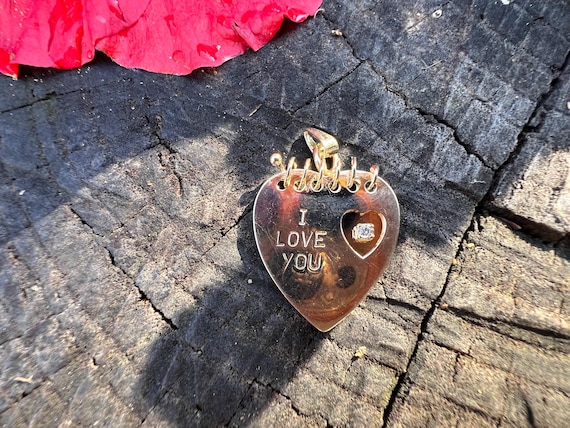 Heart Notepad Charm, Gold Heart Notebook Charm, I… - image 5