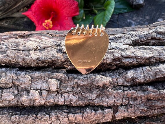 Heart Notepad Charm, Gold Heart Notebook Charm, I… - image 3