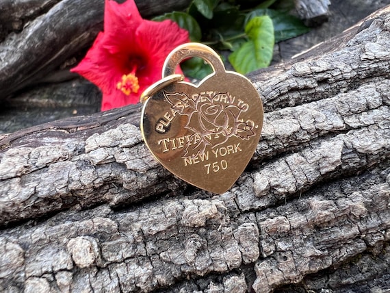 Return to Tiffany Charm, Tiffany Heart Charm, Tiffany & Co Pendant, Heart Pendant