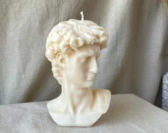 XL Bust of David candle | 1lb