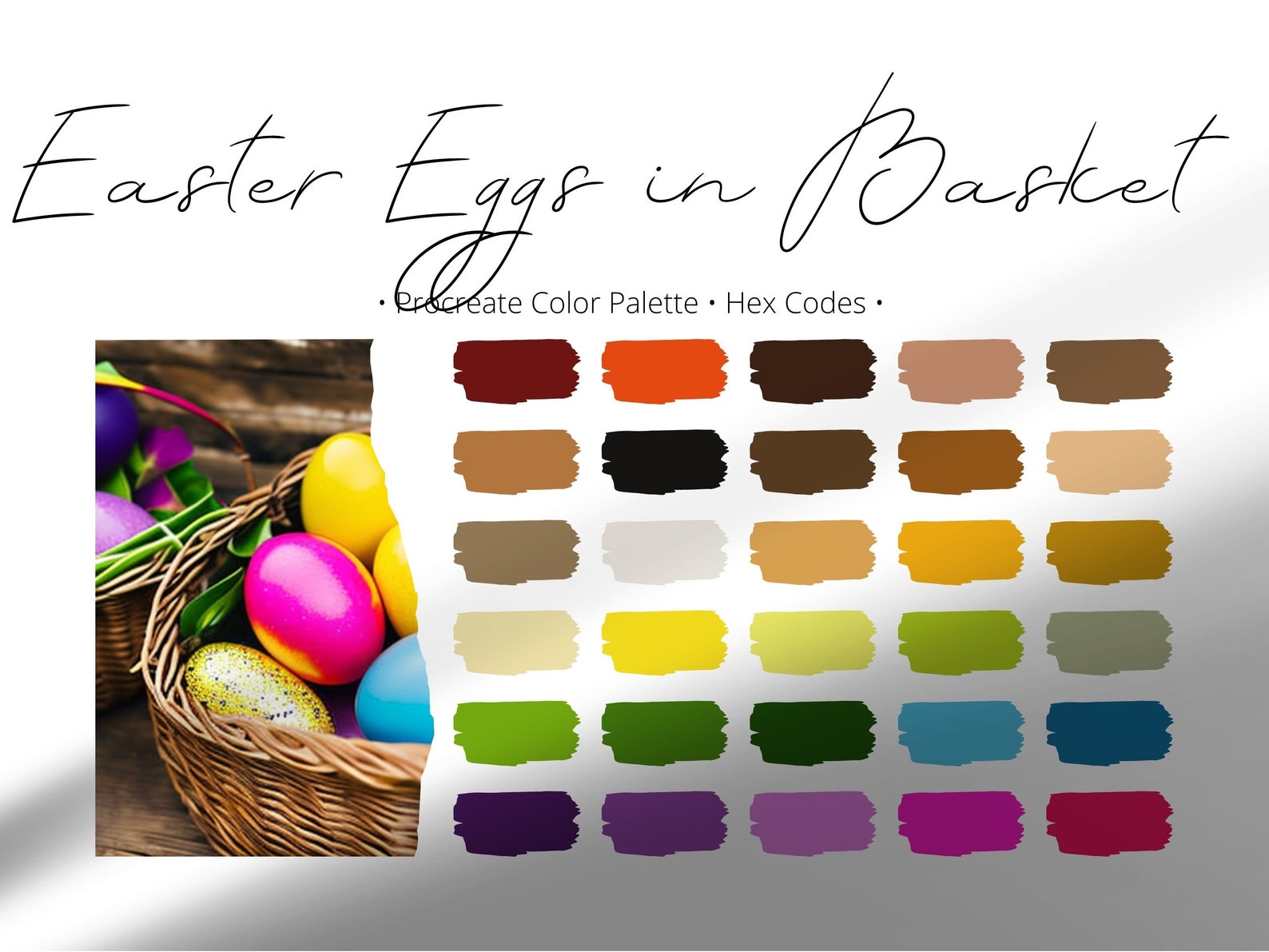 Easter Color Palette Easter Egg Color Palette Procreate Color Palette