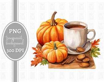 Pumpkin Spice Latte PNG Fall Coffee PNG for Sublimation Pumpkin Spice Latte Clipart Pumpkin Spice PNG Autumn Png Fall Sublimation Design