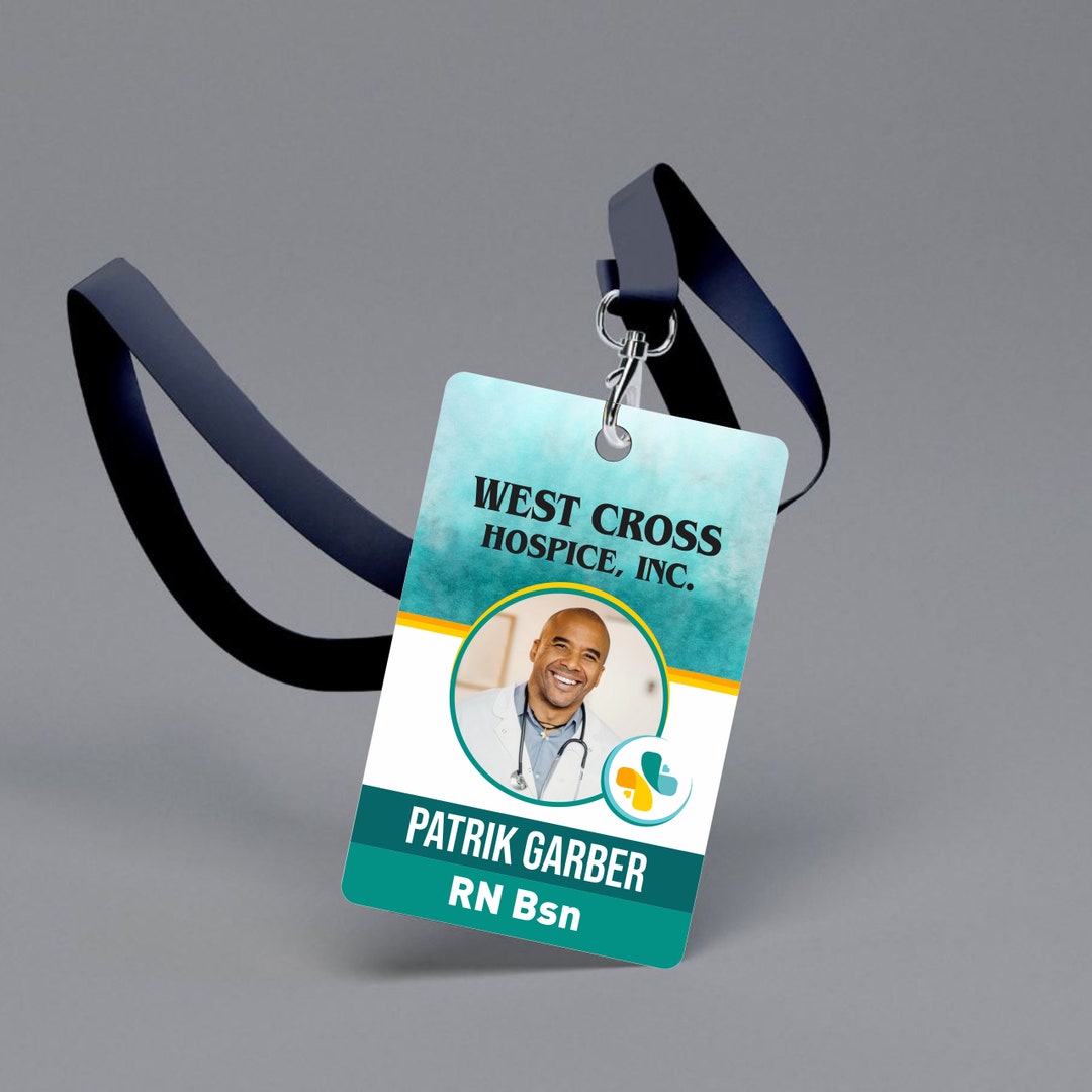 ID Card ID Badge Custom Id Card / Badge Office Id School Etsy