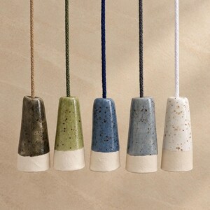 Handmade Ceramic Light Pull Handle: Bathroom Light Switch Cord