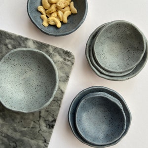 Handmade Ceramic little side dishes / trinket bowl