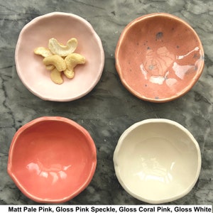 Clearance & Seconds Sale handmade ceramic little side dishes / trinket bowls / ring dish / pill pot