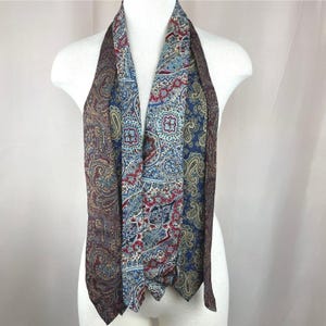 Vintage LIBERTY of LONDON Lot Mens Ties 3 Paisley Silk Menswear Dandy 70 80s USA