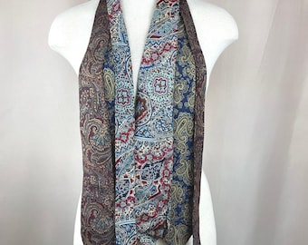 Vintage LIBERTY of LONDON Lot Mens Ties 3 Paisley Silk Menswear Dandy 70 80s USA