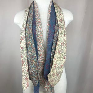 Vintage LIBERTY OF LONDON Lot Mens Ties 4 Floral Cotton Menswear Dandy 70s 80s