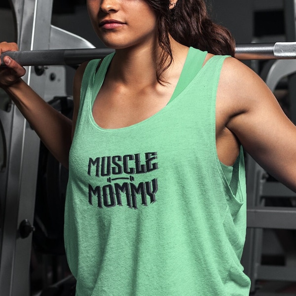 Muscle Mommy Tank Top for Muscle Mommy Shirt for Gym Shirt for Women Strong Women