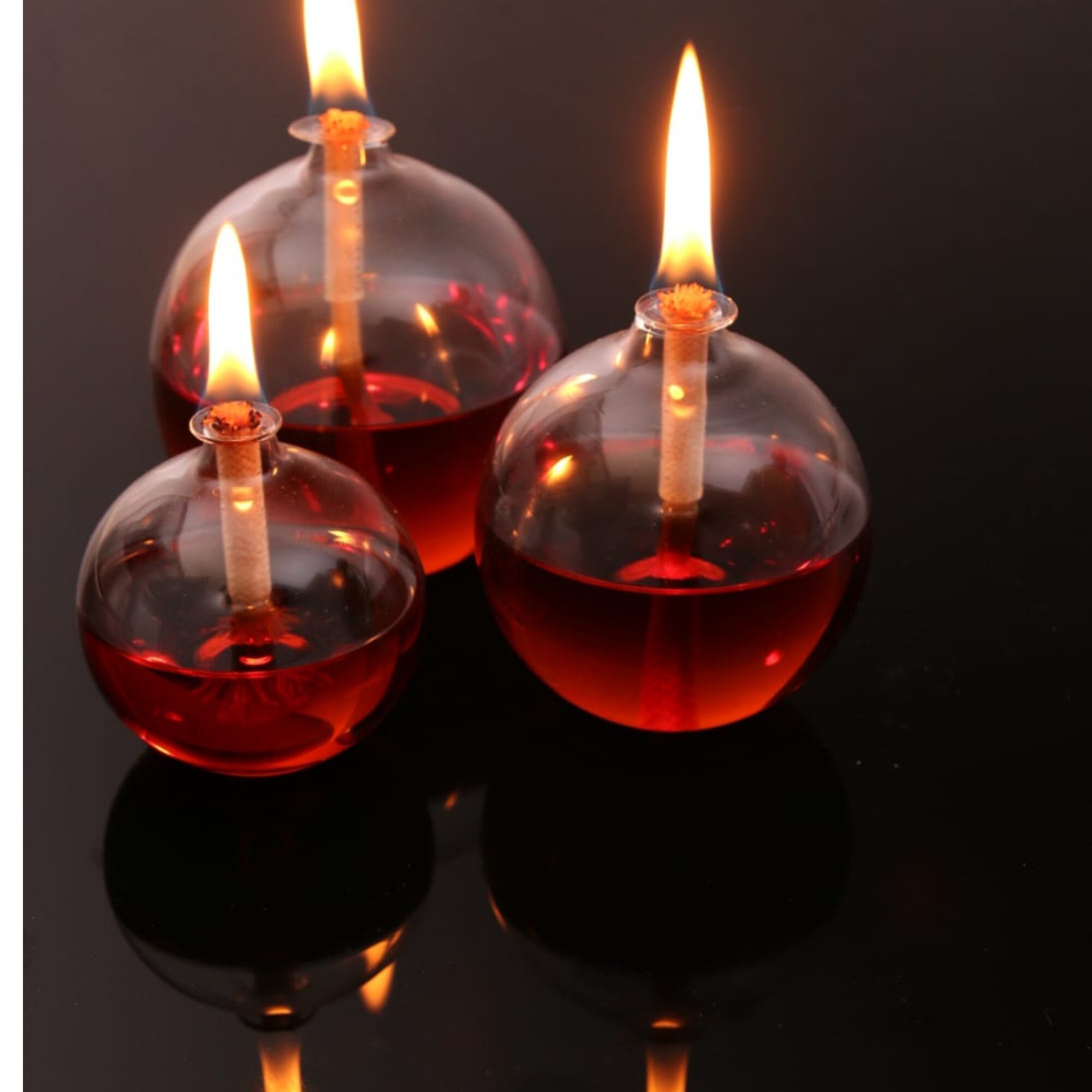 Mix di modelli di lanterne in vetro, decorazioni per candele,  vasi decorativi in vetro, decorazioni per la tavola 3 pezzi in un set-12020