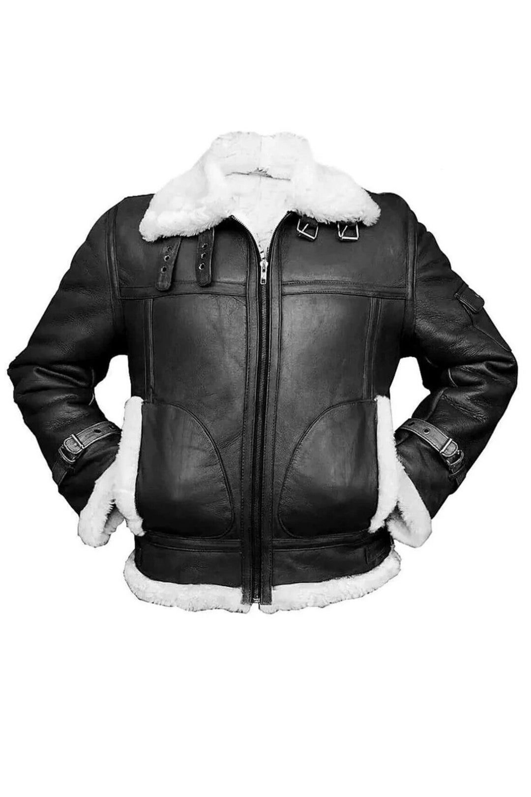 B3 Black and White Bomber Jacket Etsy