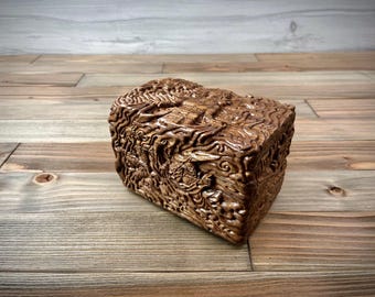 Hand Carved Magic the Gathering box, Prismatic Bridge, Esika God of the Tree
