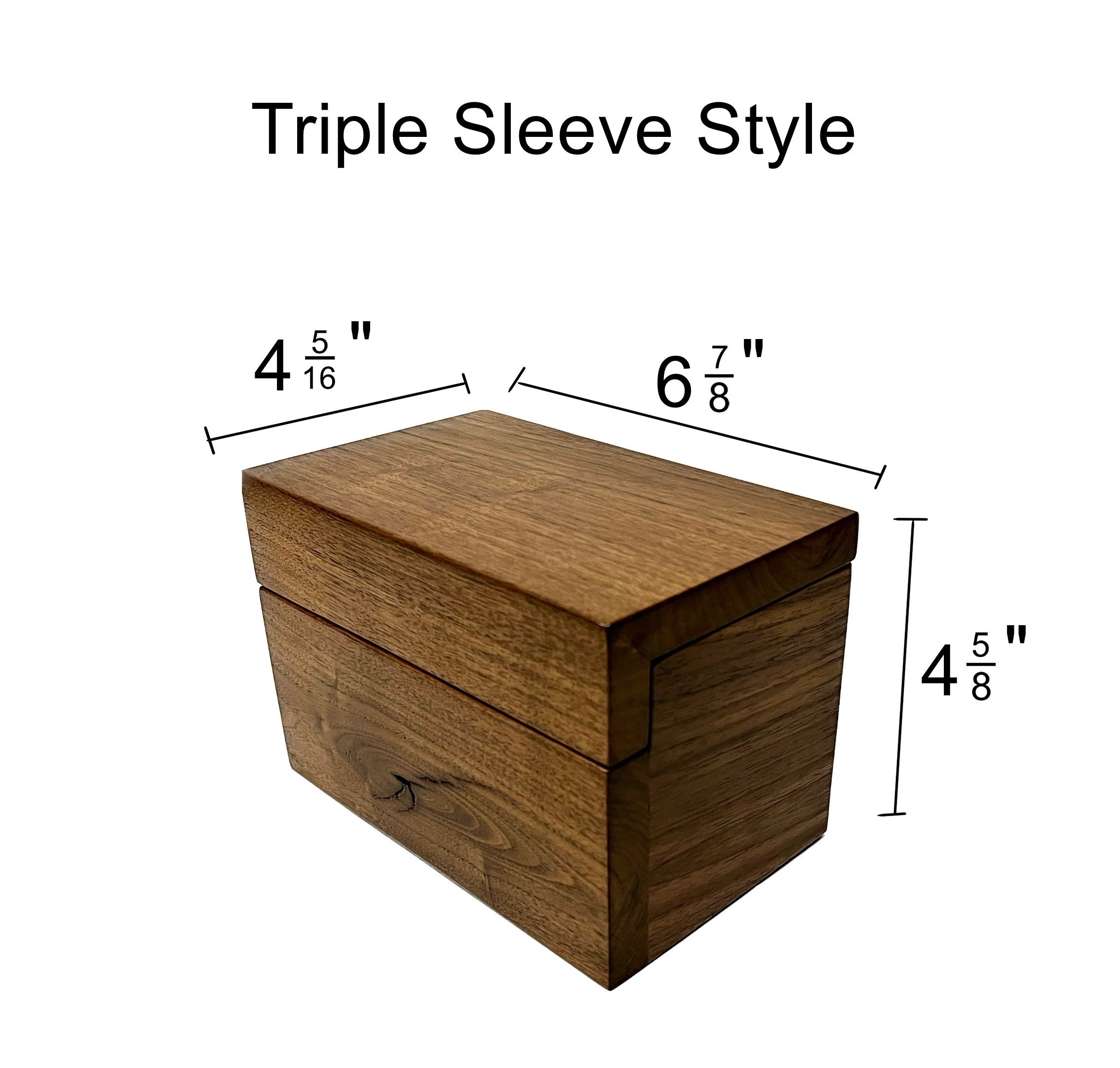 MTG Exotic Wood Deck Box Magic the Gathering Commander Deck Etsy