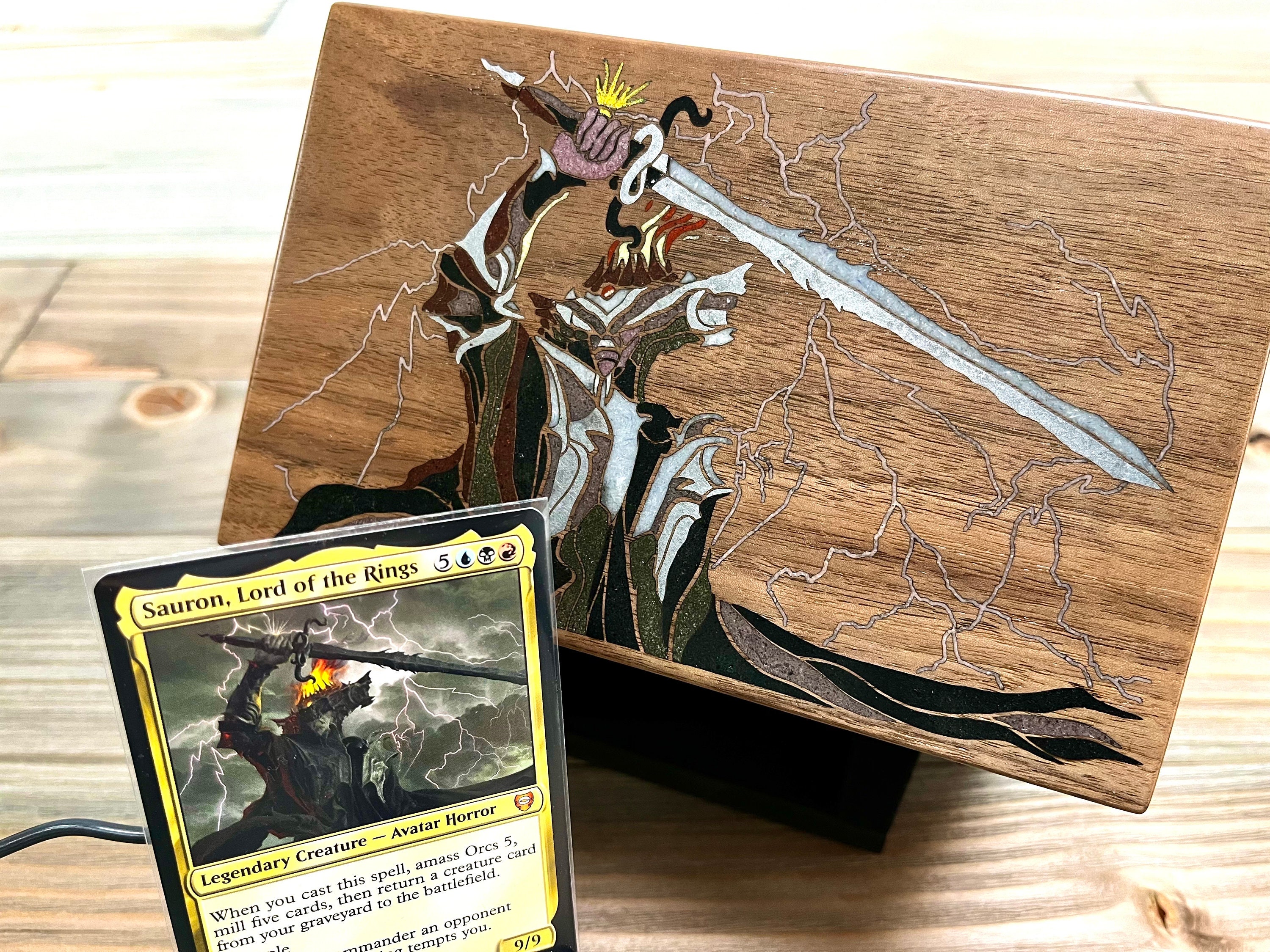 Custom Gemstone Inlay for MTG Commanders, Magic the Gathering, Deck Box - Etsy UK Custom Gemstone Inlay for MTG Commanders, Magic the Gathering, Deck Box - Etsy UK