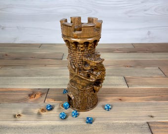 Draksnidad tärningstorn för Dungeons and Dragons