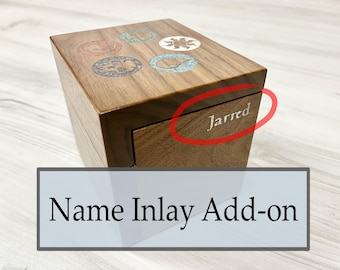 Name Inlay Add-on for deck box