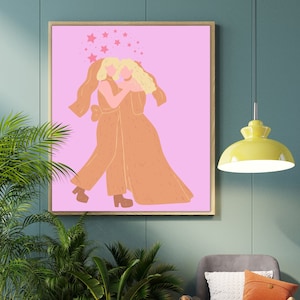 Download digital de sinal de casamento lésbico, arte de escritório para impressão do orgulho gay, presente de casamento lésbico, presente de aniversário gay, arte de presente de esposa lésbica