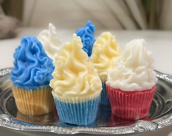 Fruity Scented Scented Mini Floral Cupcake Soy Wax Melts Fake Food Melts For Warmers