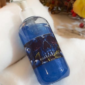 Booberry Pie Liquid Hand Soap Body Wash Pearly Mica Fruity Scented Shower Gel Hand Soap For Him Her Halloween Home Gifts Goblincore Gothic