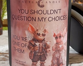 Funny Anniversary Soy Candle: Personalized Scent, Cheeky Couple Gift