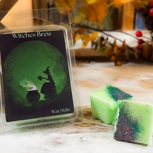 Witches Brew Scented Soy Wax Melts For Warmers Wax Melt Cubes Fantasy Lover Home Goblincore Bookish Coworker Gifts Woodsy Halloween Wax Melt